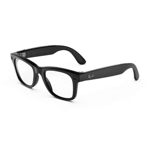 Ray-Ban Meta (Gen 3) Wayfarer, Matte Black · Clear Lenses